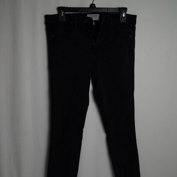 Frame Womens Black Jean/ Denim Pants Le High Skinny - Picture 1 of 10